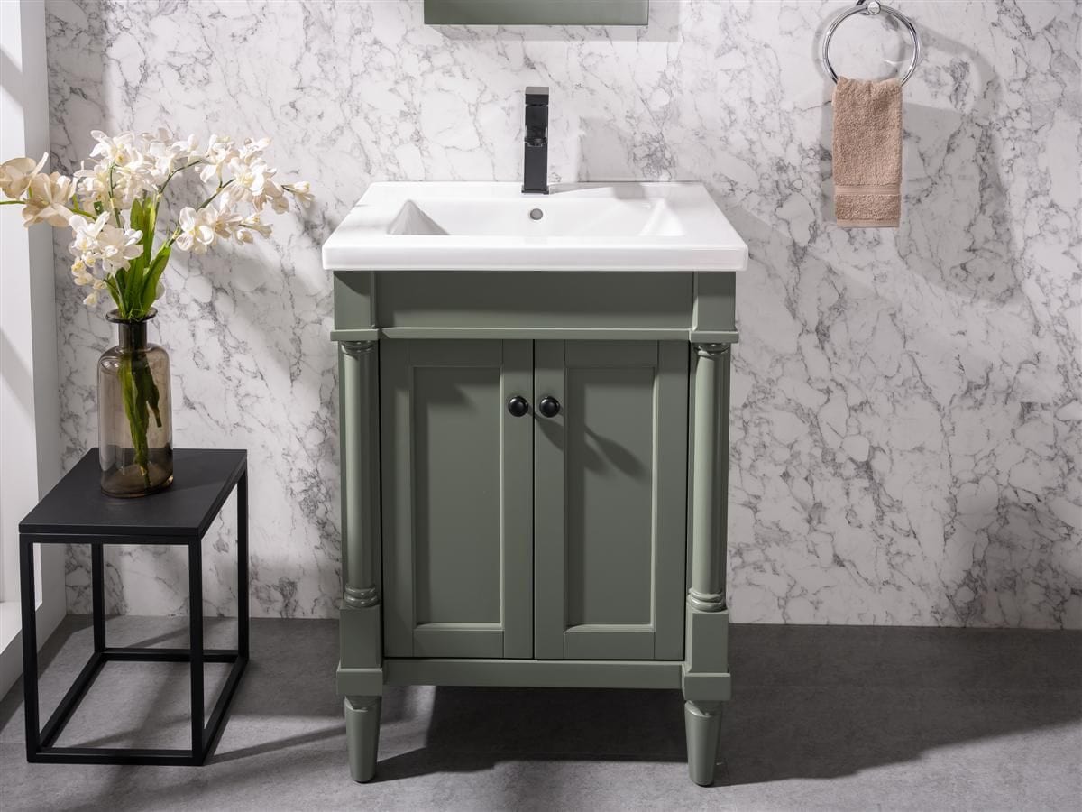 Legion Furniture WLF9224-PG Legion Furniture WLF9224-PG 24" Pewter Green Sink Vanity