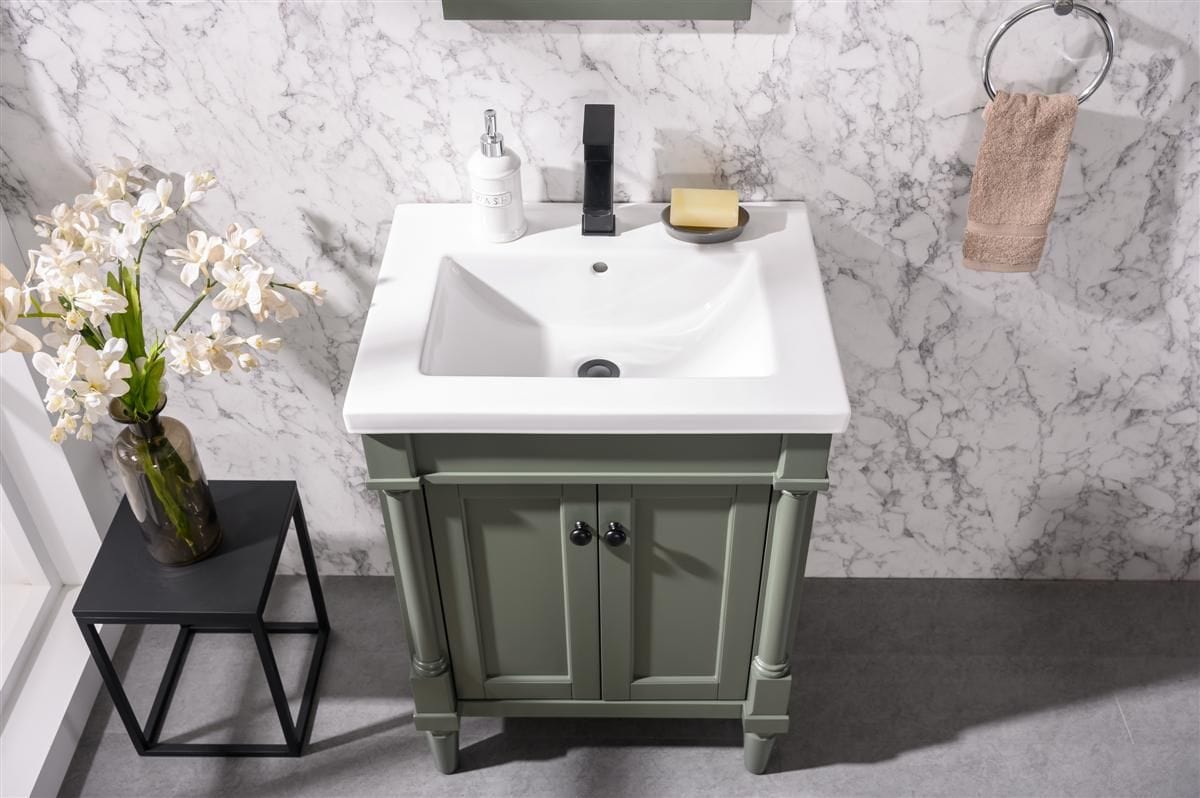 Legion Furniture WLF9224-PG Legion Furniture WLF9224-PG 24" Pewter Green Sink Vanity