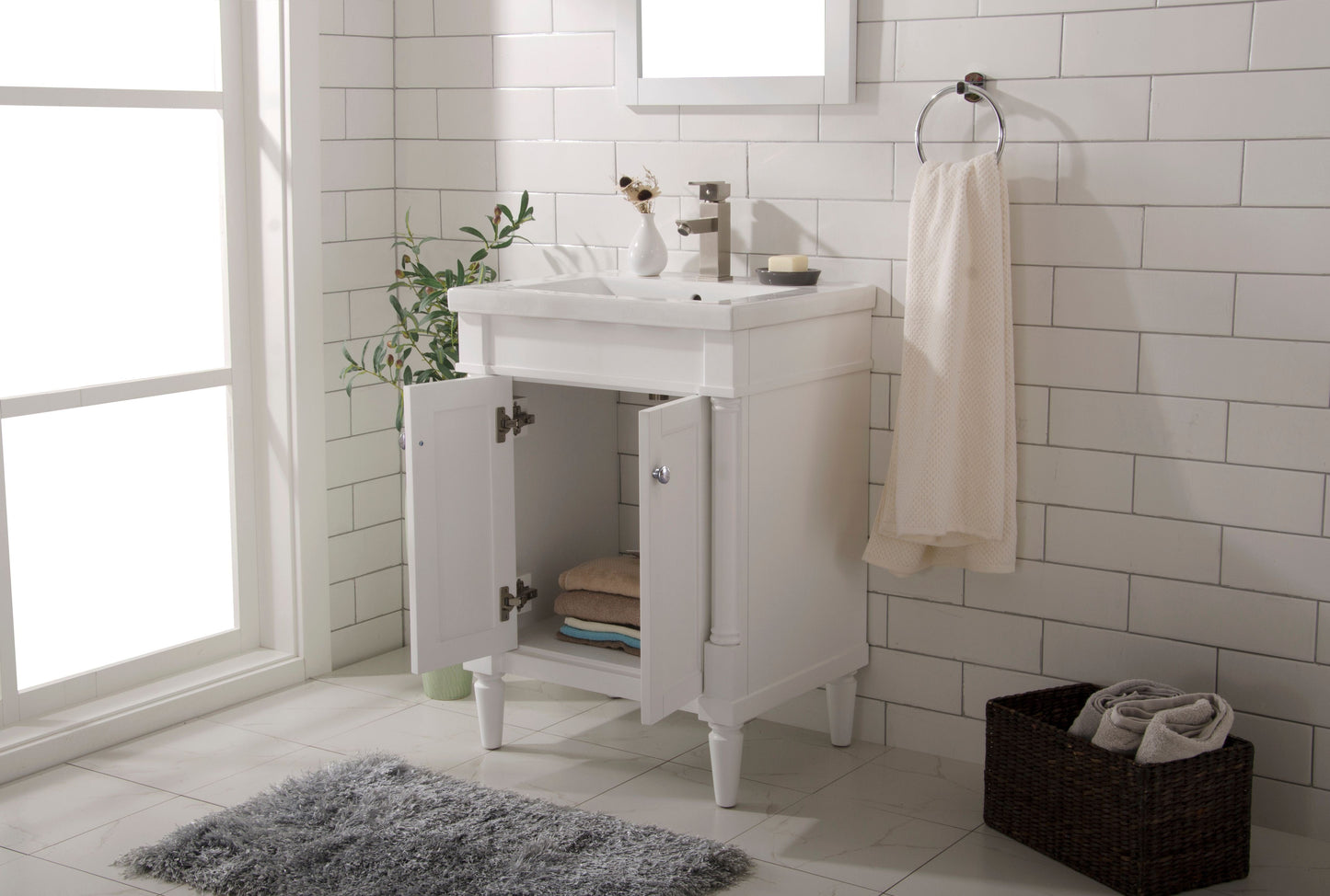 Legion Furniture WLF9224-W Legion Furniture WLF9224-W 24" White Sink Vanity