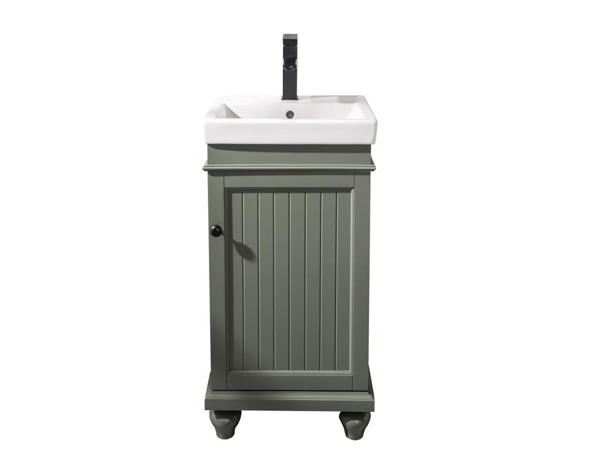 Legion Furniture WLF9318-PG Legion Furniture WLF9318-PG 18" Pewter Green Sink Vanity