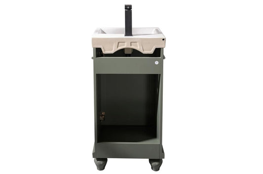 Legion Furniture WLF9318-PG Legion Furniture WLF9318-PG 18" Pewter Green Sink Vanity