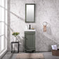 Legion Furniture WLF9318-PG Legion Furniture WLF9318-PG 18" Pewter Green Sink Vanity