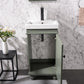 Legion Furniture WLF9318-PG Legion Furniture WLF9318-PG 18" Pewter Green Sink Vanity