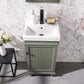 Legion Furniture WLF9318-PG Legion Furniture WLF9318-PG 18" Pewter Green Sink Vanity