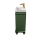 Legion Furniture WLF9318-VG Legion Furniture WLF9318-VG 18" Vogue Green Sink Vanity