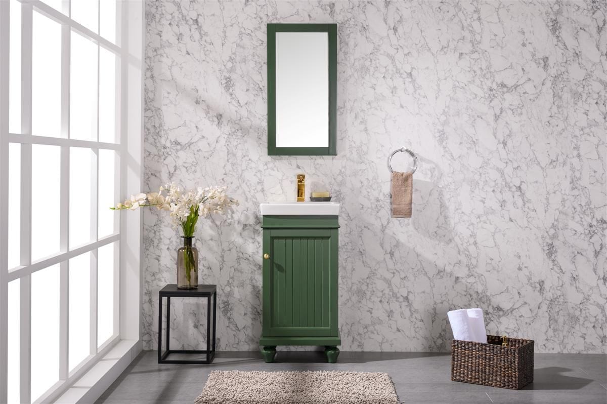 Legion Furniture WLF9318-VG Legion Furniture WLF9318-VG 18" Vogue Green Sink Vanity