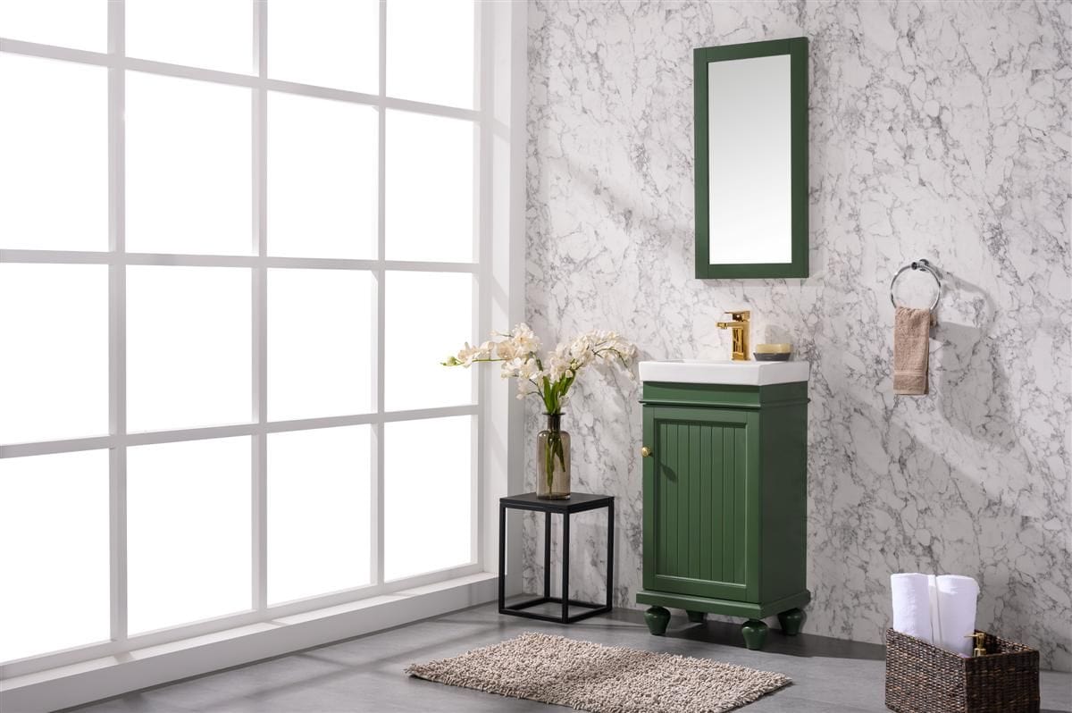 Legion Furniture WLF9318-VG Legion Furniture WLF9318-VG 18" Vogue Green Sink Vanity