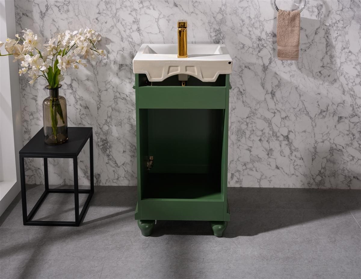 Legion Furniture WLF9318-VG Legion Furniture WLF9318-VG 18" Vogue Green Sink Vanity