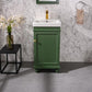 Legion Furniture WLF9318-VG Legion Furniture WLF9318-VG 18" Vogue Green Sink Vanity