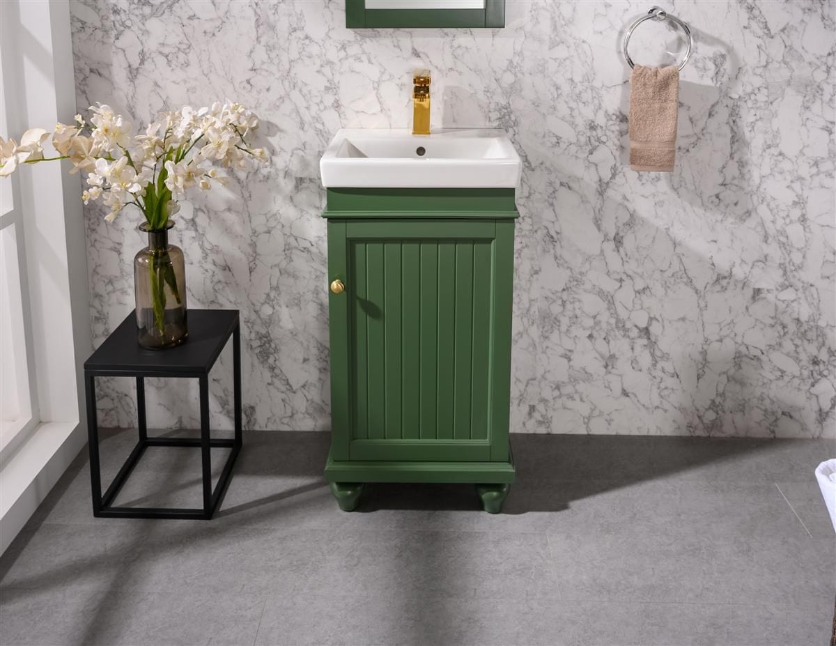 Legion Furniture WLF9318-VG Legion Furniture WLF9318-VG 18" Vogue Green Sink Vanity