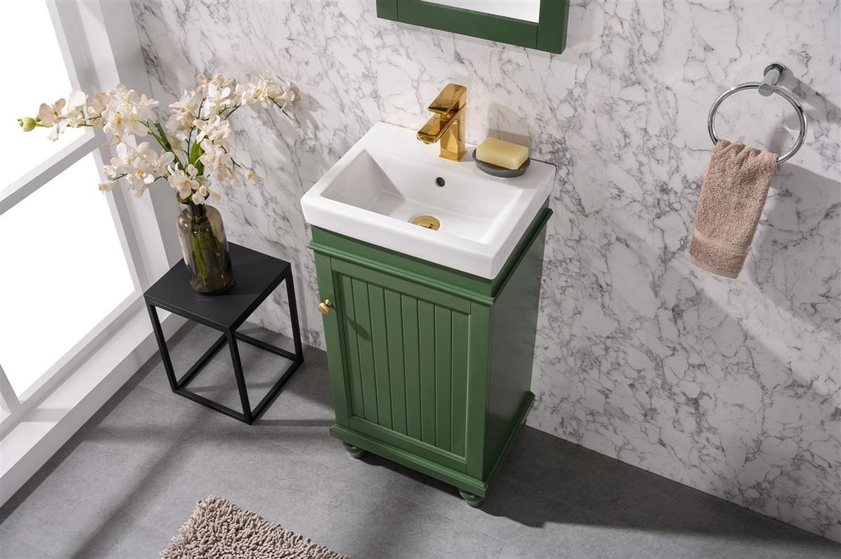 Legion Furniture WLF9318-VG Legion Furniture WLF9318-VG 18" Vogue Green Sink Vanity