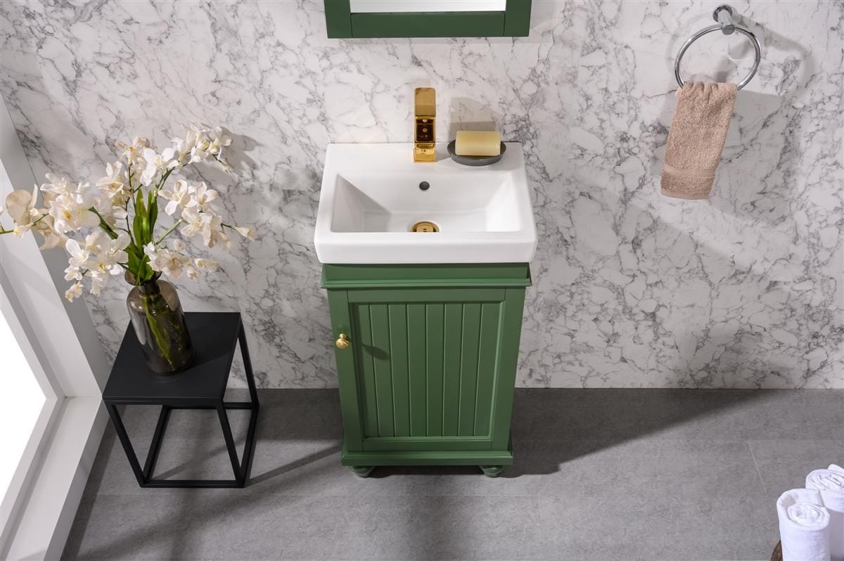 Legion Furniture WLF9318-VG Legion Furniture WLF9318-VG 18" Vogue Green Sink Vanity