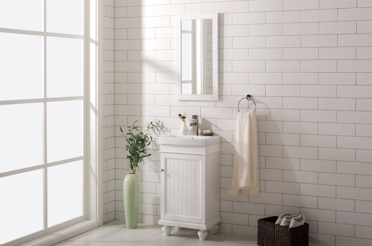 Legion Furniture WLF9318-W Legion Furniture WLF9318-W 18" White Sink Vanity