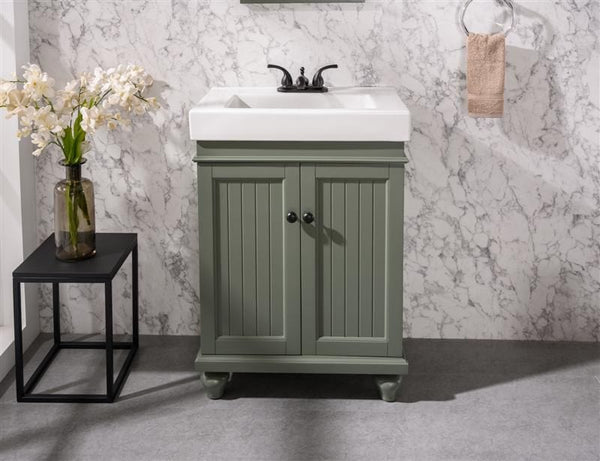 Legion Furniture WLF9324-PG Legion Furniture WLF9324-PG 24 Pewter Green Sink Vanity