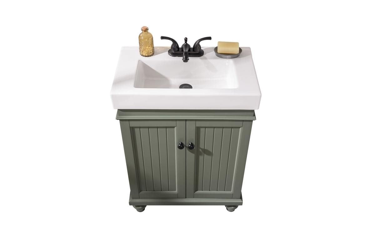 Legion Furniture WLF9324-PG Legion Furniture WLF9324-PG 24" Pewter Green Sink Vanity