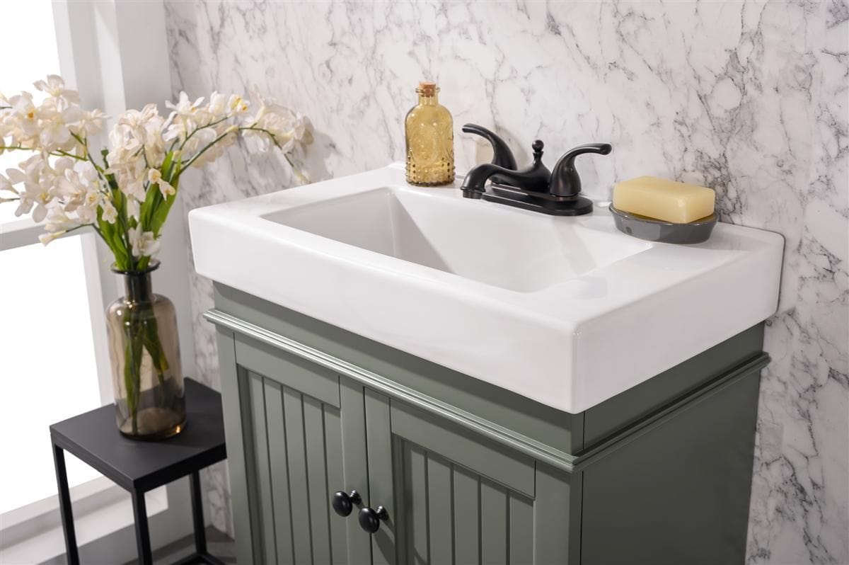 Legion Furniture WLF9324-PG Legion Furniture WLF9324-PG 24" Pewter Green Sink Vanity