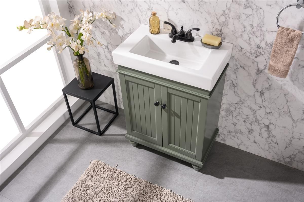 Legion Furniture WLF9324-PG Legion Furniture WLF9324-PG 24" Pewter Green Sink Vanity