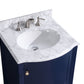 Legion Furniture WT9309-24-B-PVC Legion Furniture WT9309-24-B-PVC 24" Blue Bathroom Vanity without Mirror - PVC