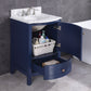 Legion Furniture WT9309-24-B-PVC Legion Furniture WT9309-24-B-PVC 24" Blue Bathroom Vanity without Mirror - PVC