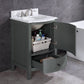 Legion Furniture WT9309-24-PG-PVC Legion Furniture WT9309-24-PG-PVC 24" Pewter Green Bathroom Vanity - PVC