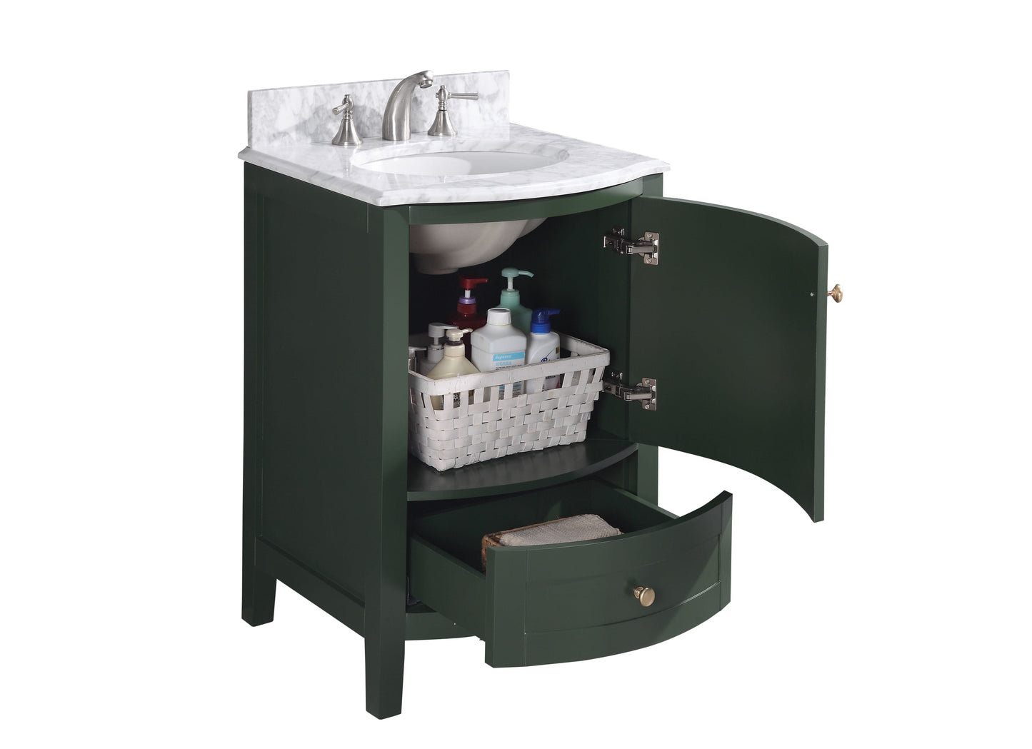 Legion Furniture WT9309-24-VG-PVC Legion Furniture WT9309-24-VG-PVC 24" Vogue Green Bathroom Vanity - PVC