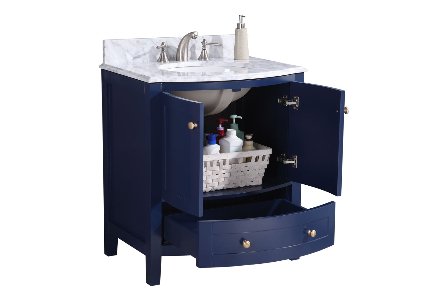 Legion Furniture WT9309-30-B-PVC Legion Furniture WT9309-30-B-PVC 30" Blue Bathroom Vanity - PVC