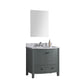 Legion Furniture WT9309-36-PG-PVC Legion Furniture WT9309-36-PG-PVC 36" Pewter Green Bathroom Vanity - PVC