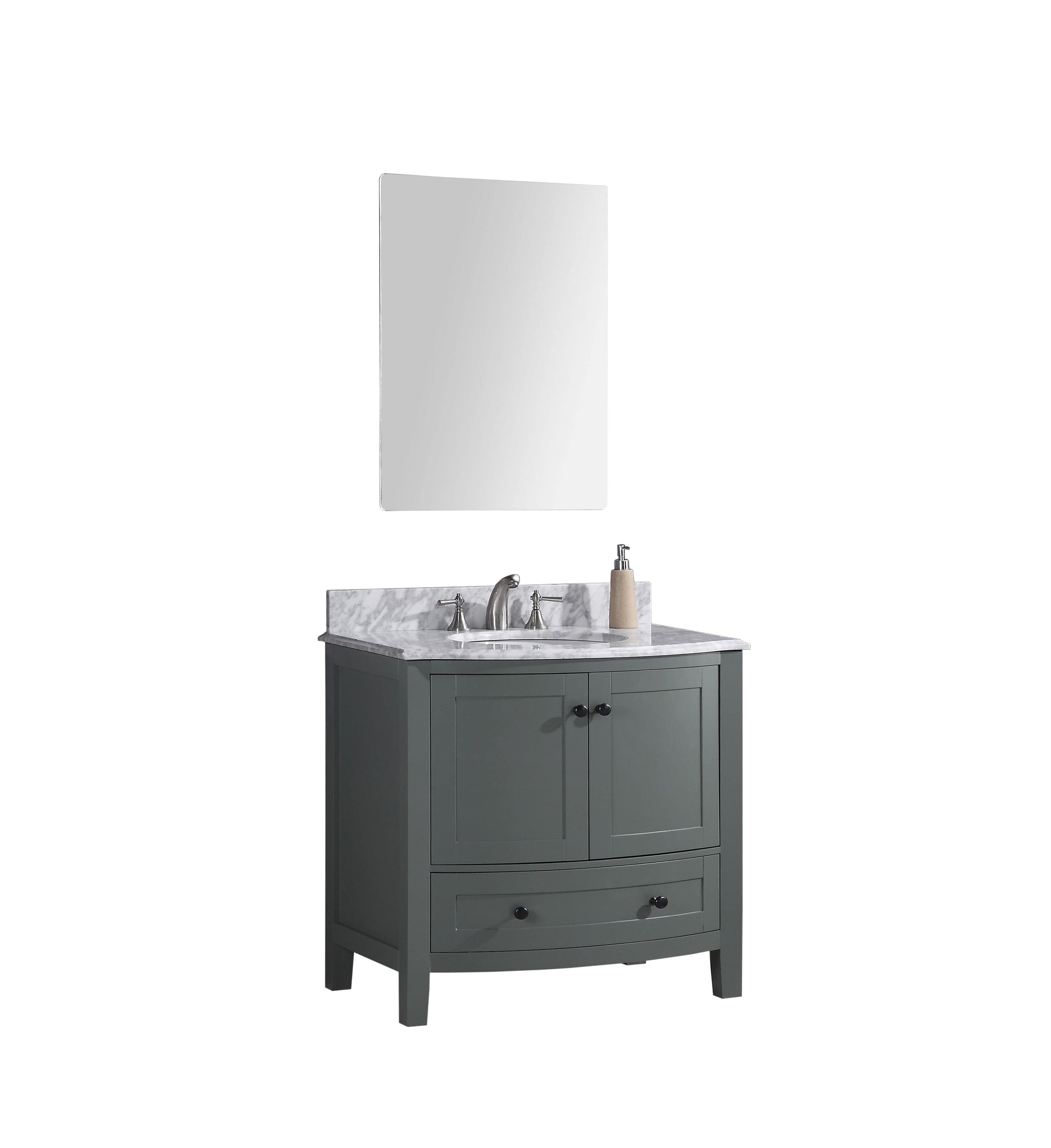 Legion Furniture WT9309-36-PG-PVC Legion Furniture WT9309-36-PG-PVC 36" Pewter Green Bathroom Vanity - PVC