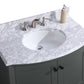 Legion Furniture WT9309-36-PG-PVC Legion Furniture WT9309-36-PG-PVC 36" Pewter Green Bathroom Vanity - PVC