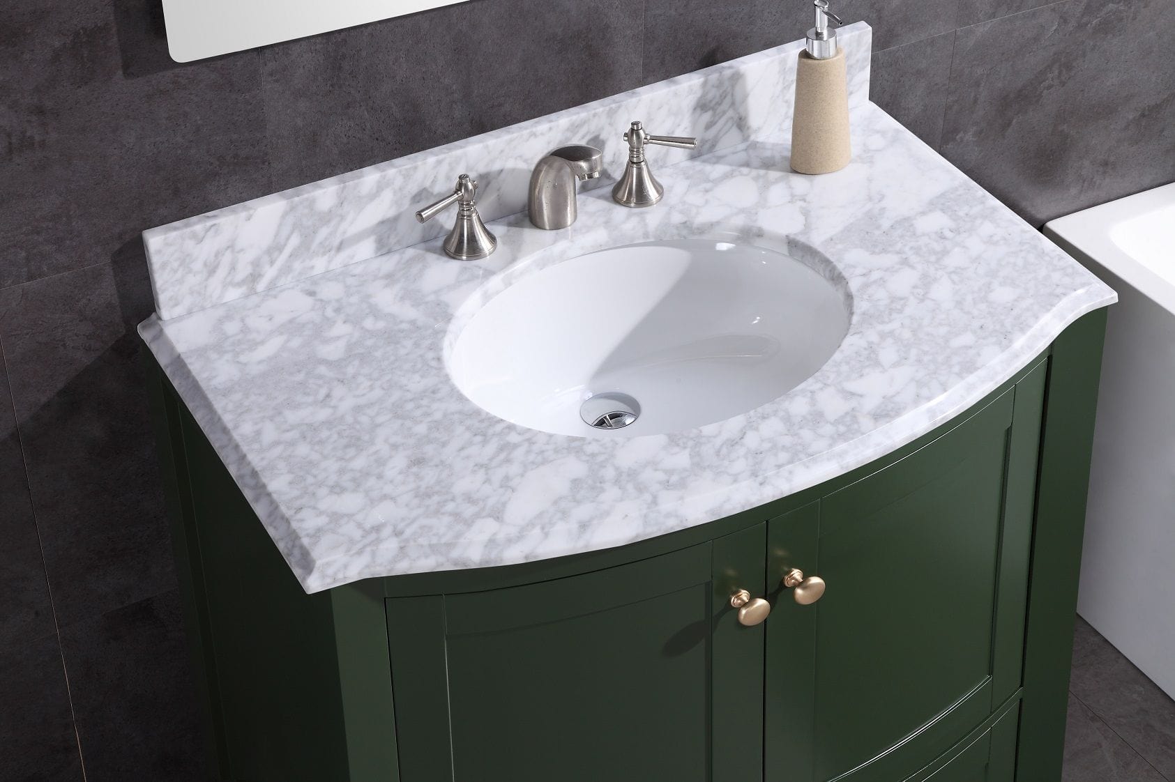 Legion Furniture WT9309-36-VG-PVC Legion Furniture WT9309-36-VG-PVC 36" Vogue Green Bathroom Vanity - PVC