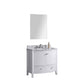 Legion Furniture WT9309-36-W-PVC Legion Furniture WT9309-36-W-PVC 36" White Bathroom Vanity - PVC