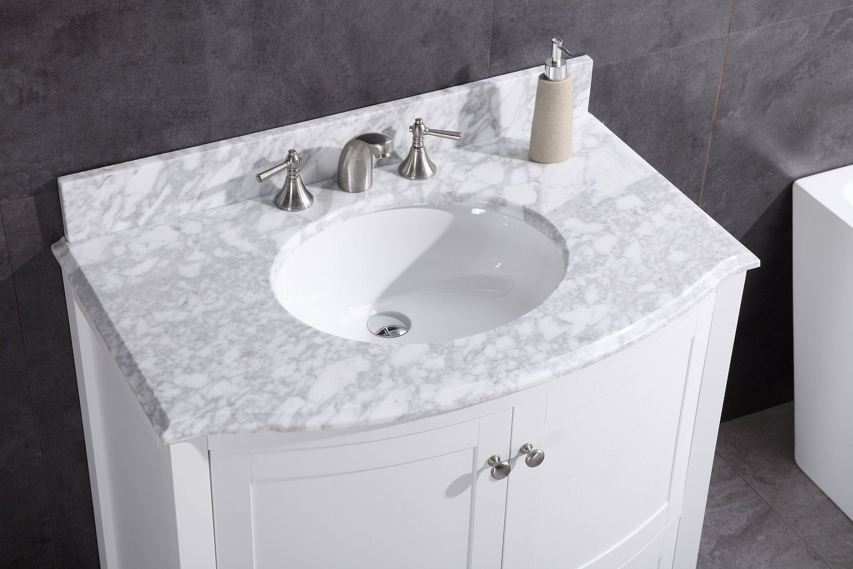 Legion Furniture WT9309-36-W-PVC Legion Furniture WT9309-36-W-PVC 36" White Bathroom Vanity - PVC