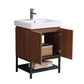 Legion Furniture WT9324-24-PVC Legion Furniture WT9324-24-PVC 24" Bathroom Vanity with Mirror and Side Cabinet - PVC