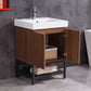 Legion Furniture WT9324-24-PVC Legion Furniture WT9324-24-PVC 24" Bathroom Vanity with Mirror and Side Cabinet - PVC