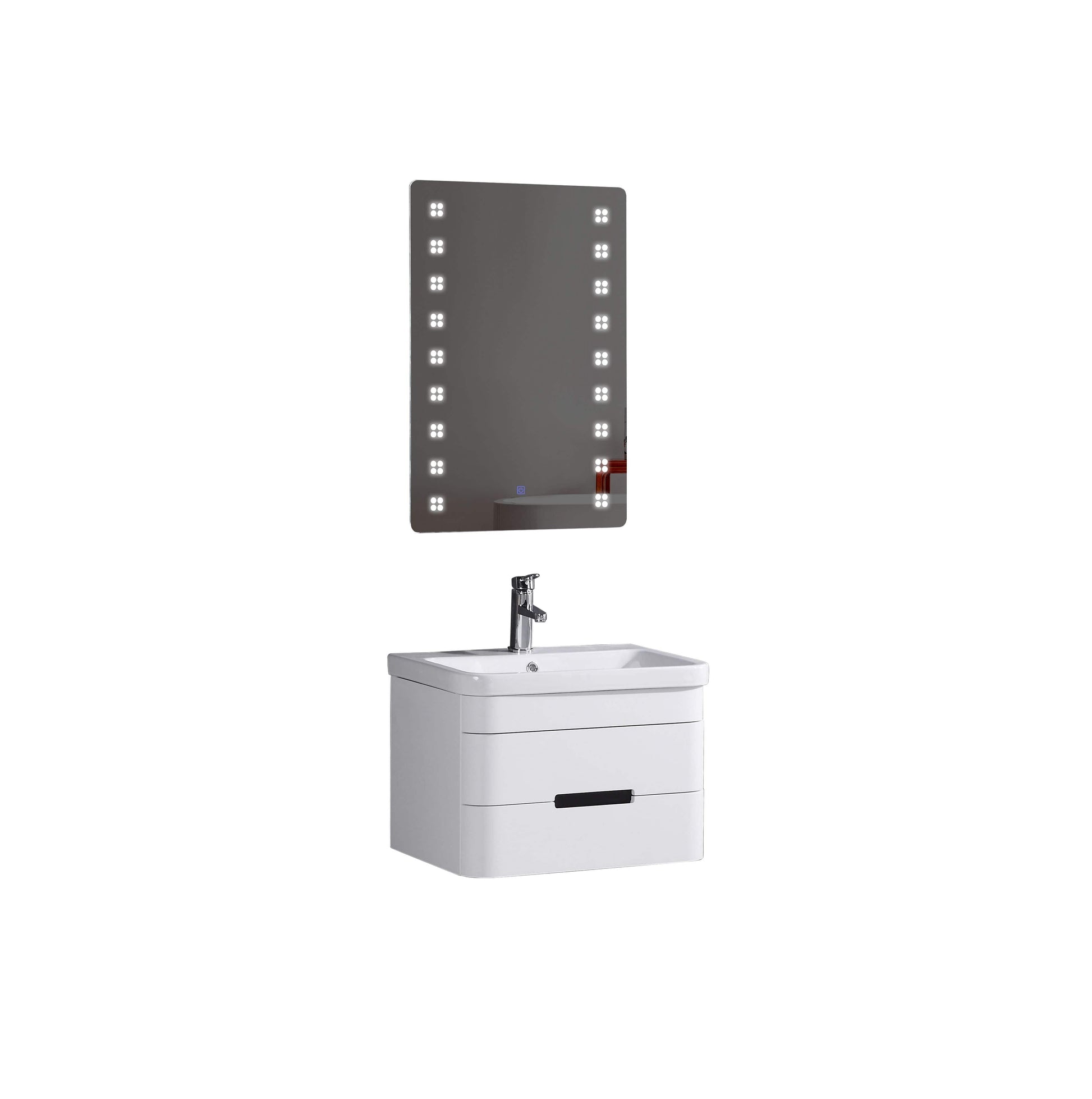 Legion Furniture WT9328-24-PVC Legion Furniture WT9328-24-PVC 24" Bathroom Vanity with LED Mirror - PVC