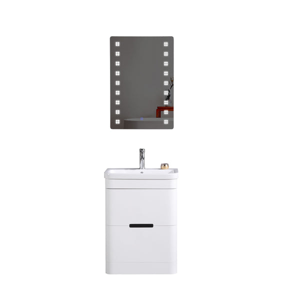 Legion Furniture WT9329-24-PVC Legion Furniture WT9329-24-PVC 24 Bathroom Vanity with LED Mirror - PVC