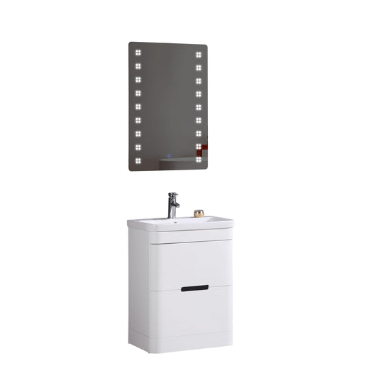 Legion Furniture WT9329-24-PVC Legion Furniture WT9329-24-PVC 24" Bathroom Vanity with LED Mirror - PVC