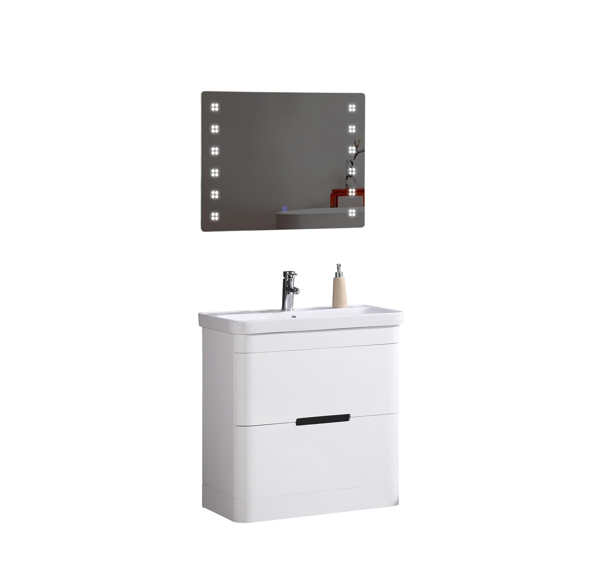 Legion Furniture WT9329-32-PVC Legion Furniture WT9329-32-PVC 32" Bathroom Vanity with LED Mirror - PVC