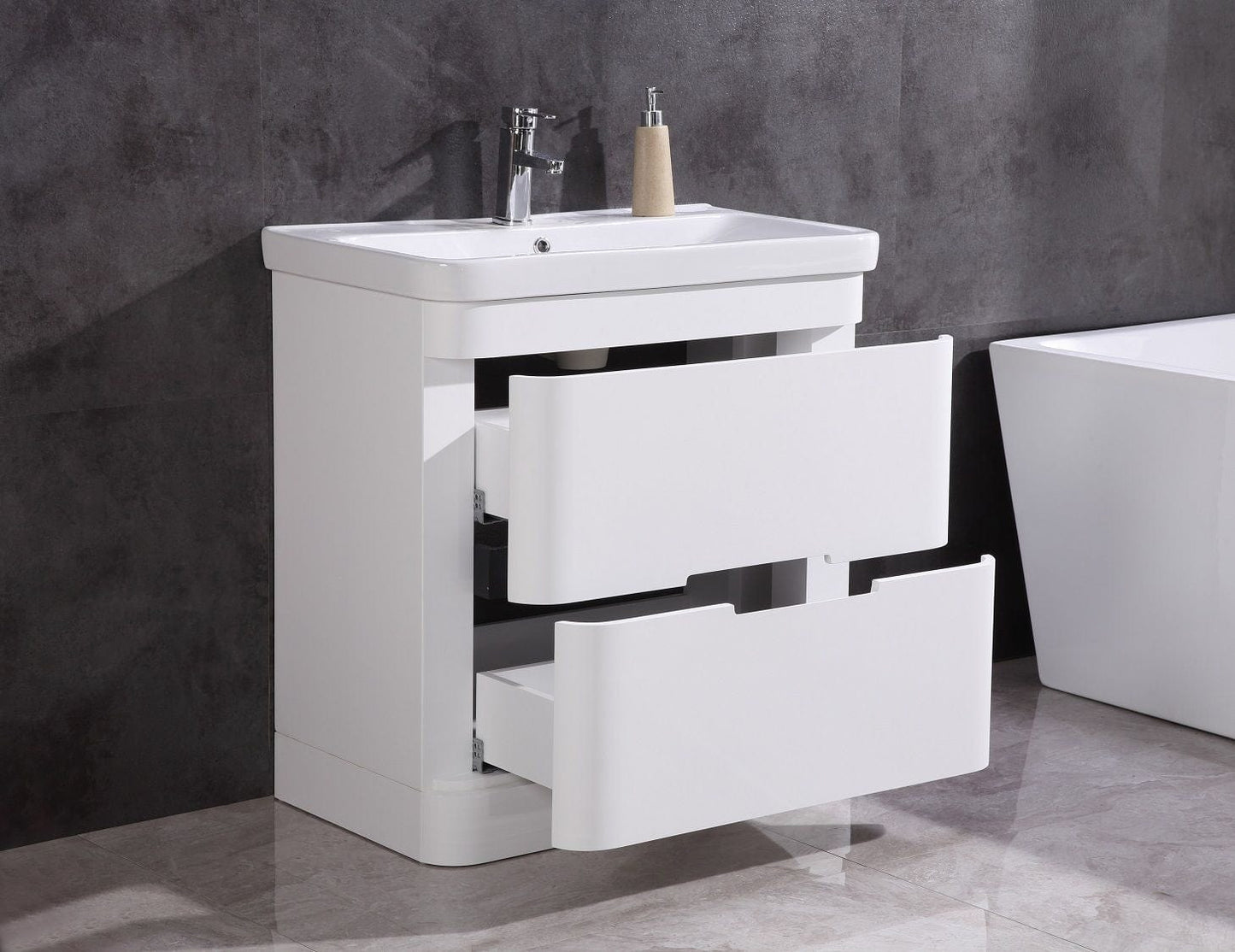 Legion Furniture WT9329-32-PVC Legion Furniture WT9329-32-PVC 32" Bathroom Vanity with LED Mirror - PVC