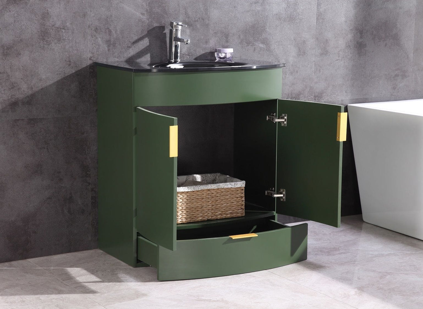 Legion Furniture WTM8130-30-VG-PVC Legion Furniture WTM8130-30-VG-PVC 30" Vogue Green Bathroom Vanity - PVC