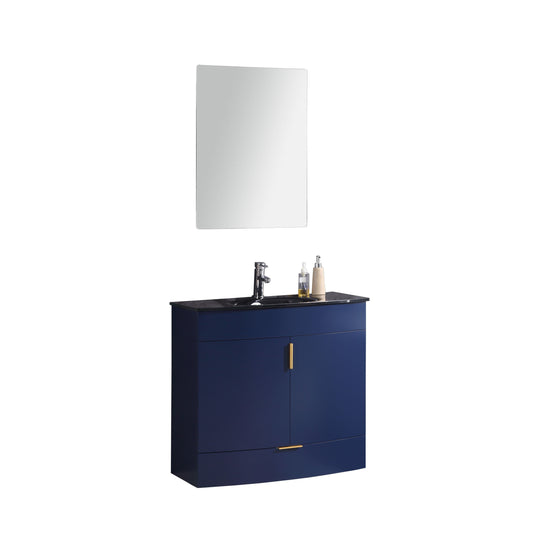 Legion Furniture WTM8130-36-B-PVC Legion Furniture WTM8130-36-B-PVC 36" Blue Bathroom Vanity - PVC