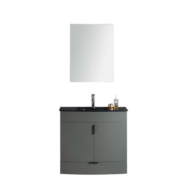 Legion Furniture WTM8130-36-PG-PVC Legion Furniture WTM8130-36-PG-PVC 36 Pewter Green Bathroom Vanity - PVC