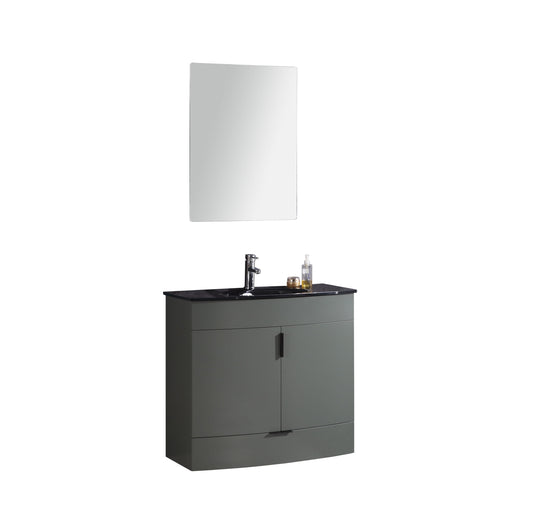 Legion Furniture WTM8130-36-PG-PVC Legion Furniture WTM8130-36-PG-PVC 36" Pewter Green Bathroom Vanity - PVC