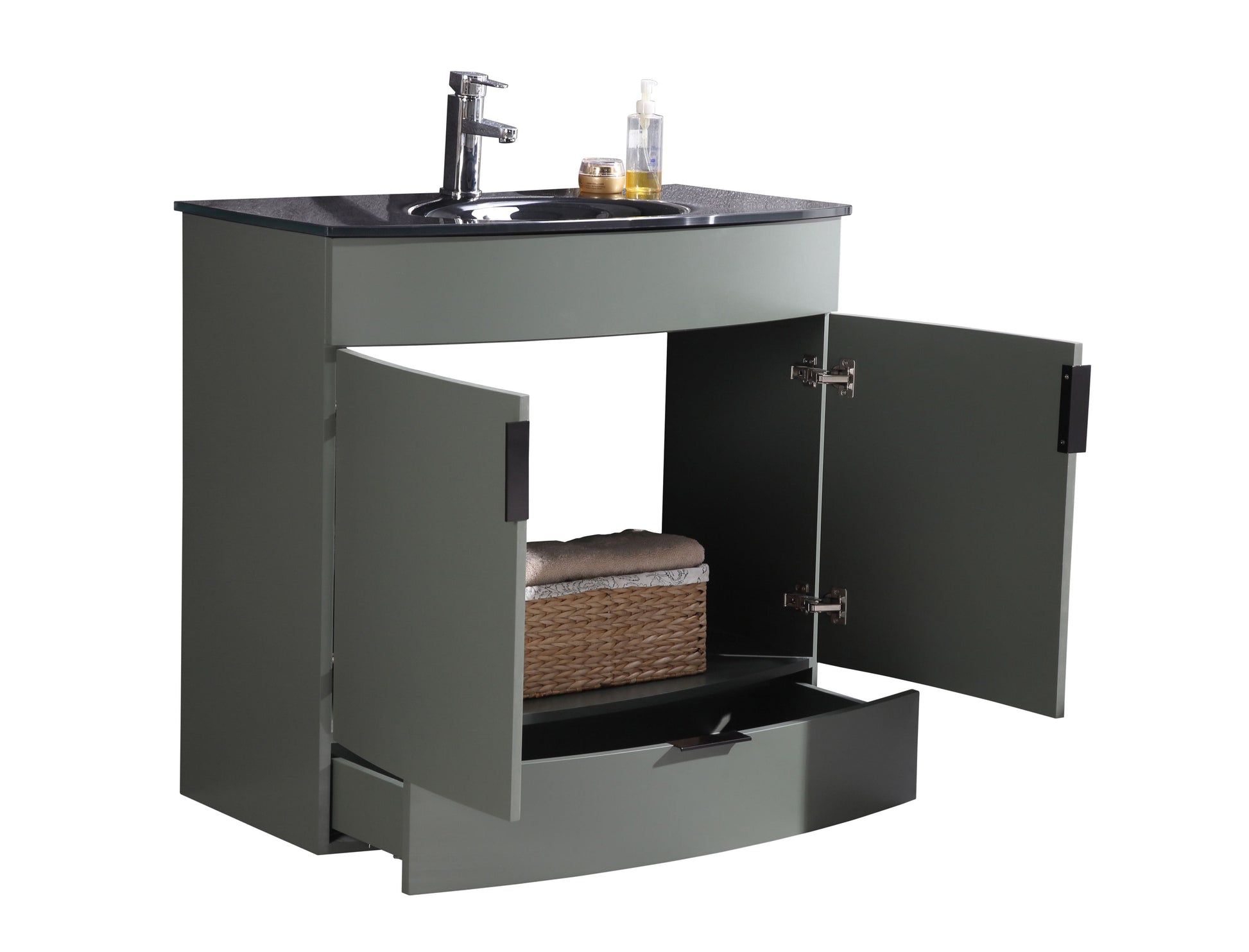Legion Furniture WTM8130-36-PG-PVC Legion Furniture WTM8130-36-PG-PVC 36" Pewter Green Bathroom Vanity - PVC