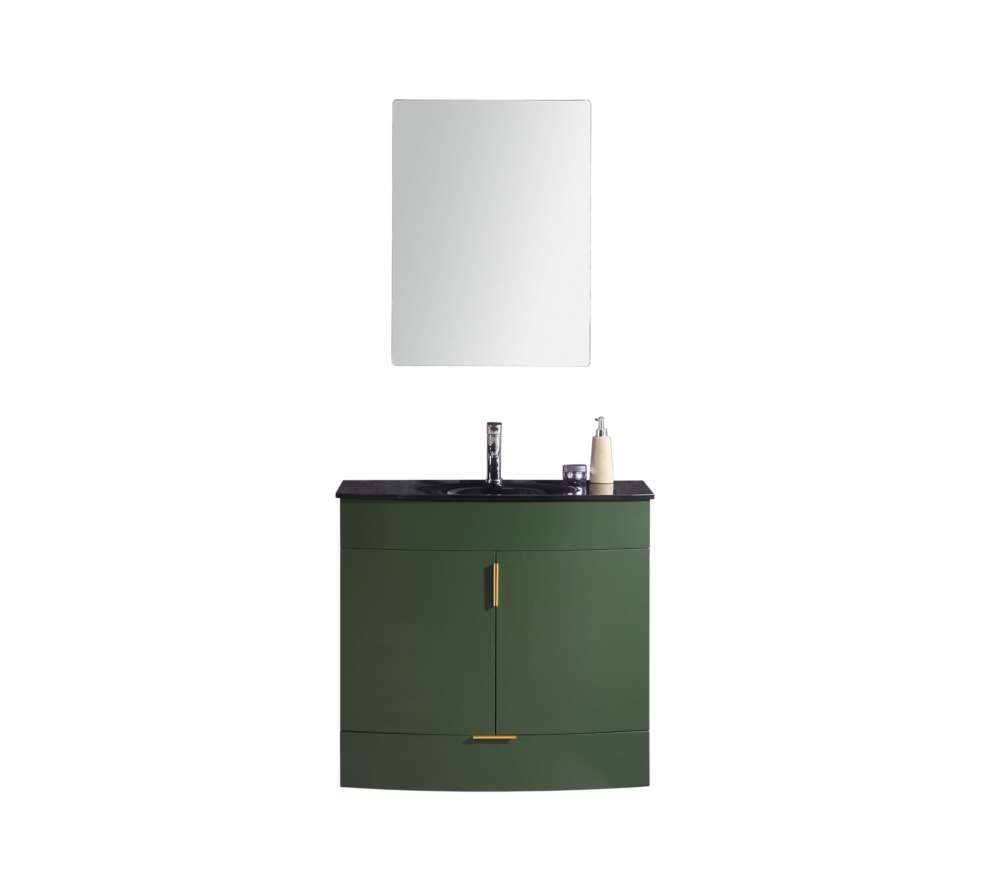 Legion Furniture WTM8130-36-VG-PVC Legion Furniture WTM8130-36-VG-PVC 36" Vogue Green Bathroom Vanity - PVC