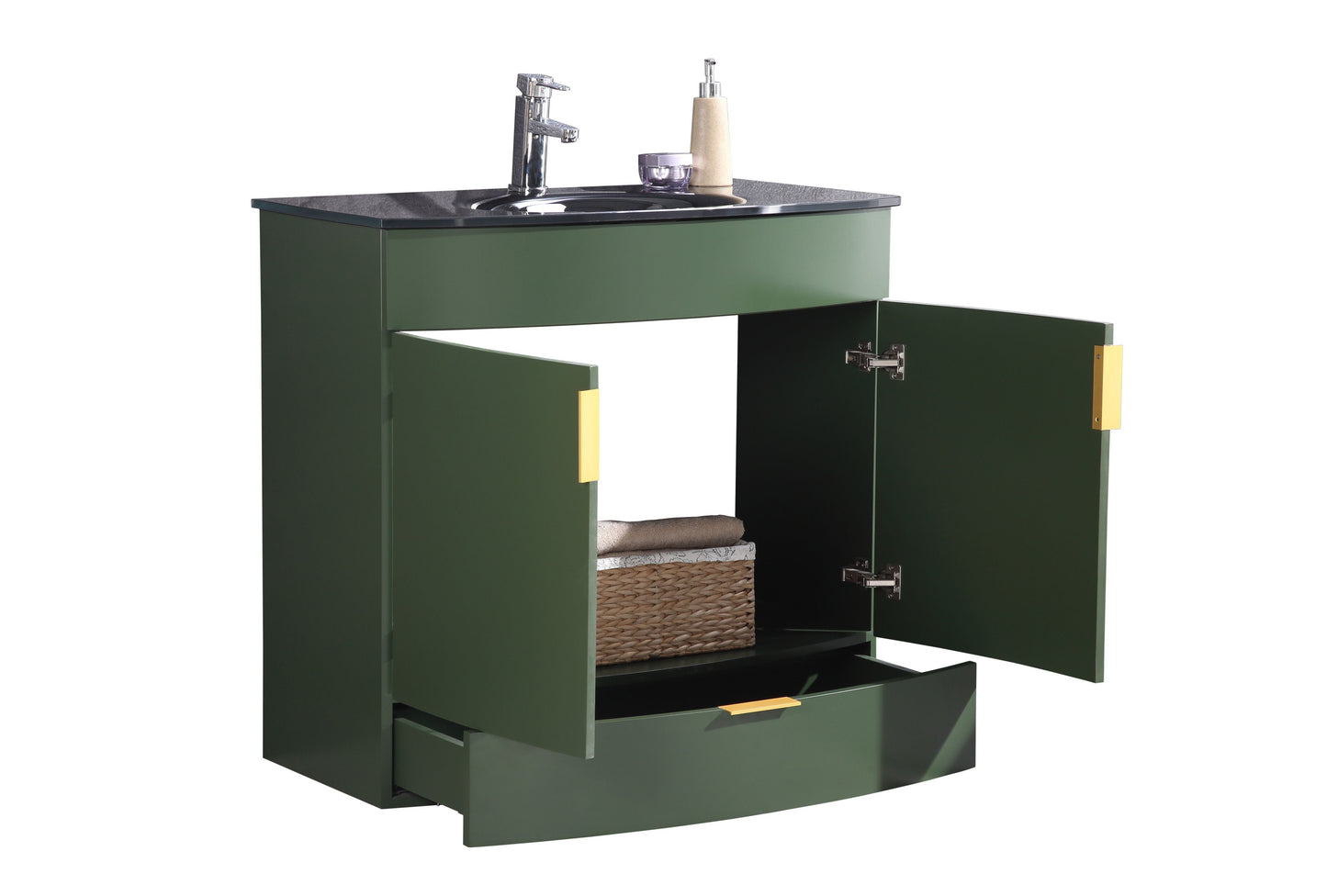 Legion Furniture WTM8130-36-VG-PVC Legion Furniture WTM8130-36-VG-PVC 36" Vogue Green Bathroom Vanity - PVC