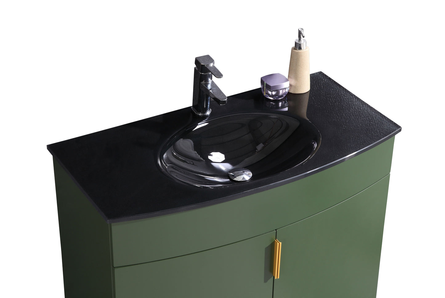 Legion Furniture WTM8130-36-VG-PVC Legion Furniture WTM8130-36-VG-PVC 36" Vogue Green Bathroom Vanity - PVC