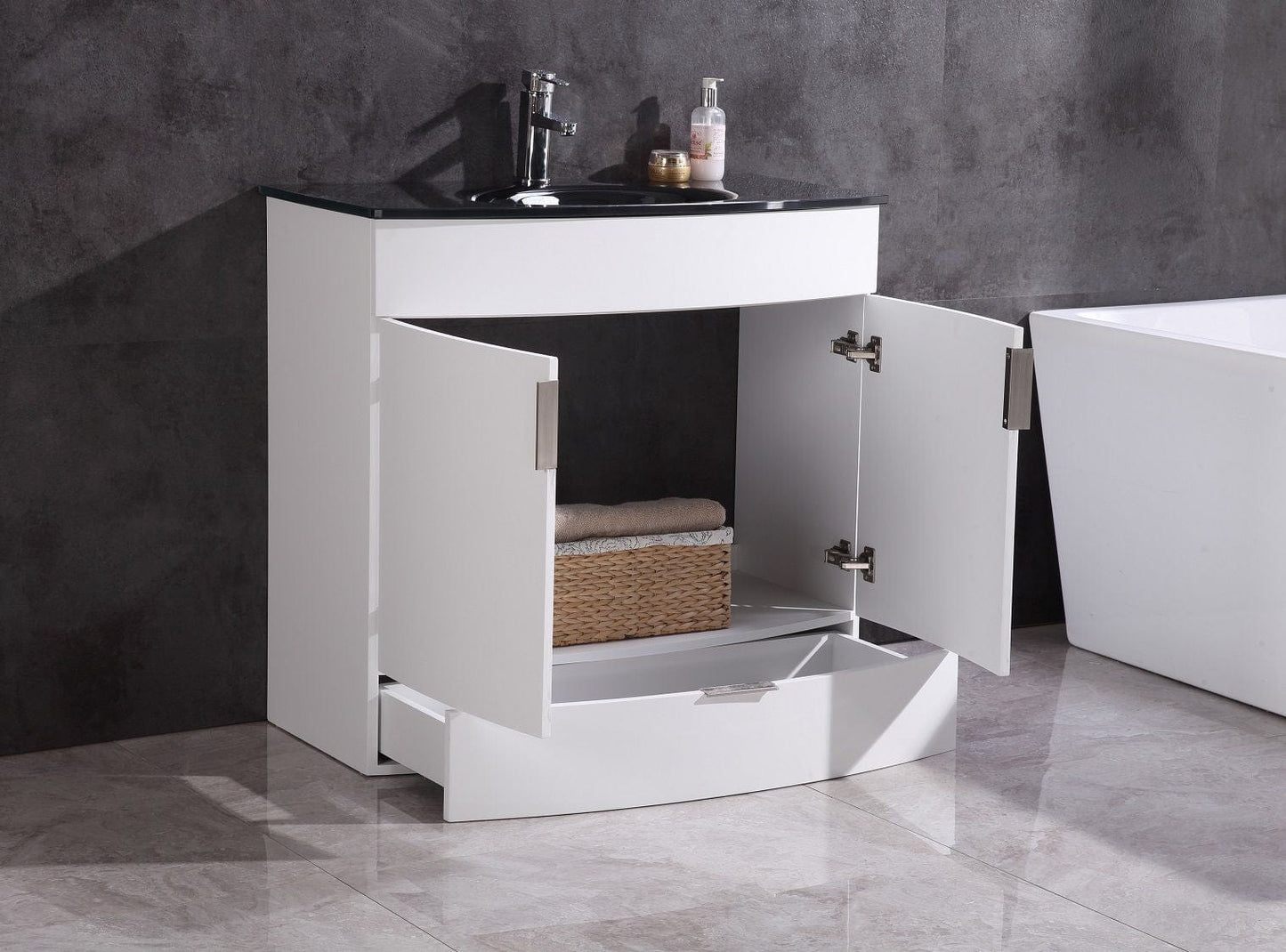 Legion Furniture WTM8130-36-W-PVC Legion Furniture WTM8130-36-W-PVC 36" White Bathroom Vanity - PVC