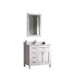 Legion Furniture WV2236-W Legion Furniture WV2236-W 36" White Finish Sink Vanity Cabinet with Carrara White Top