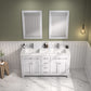 Legion Furniture WV2260-W Legion Furniture WV2260-W 60" White Finish Sink Vanity Cabinet with Carrara White Top